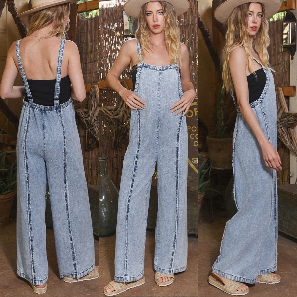 Denim Overalls Jumpsuit